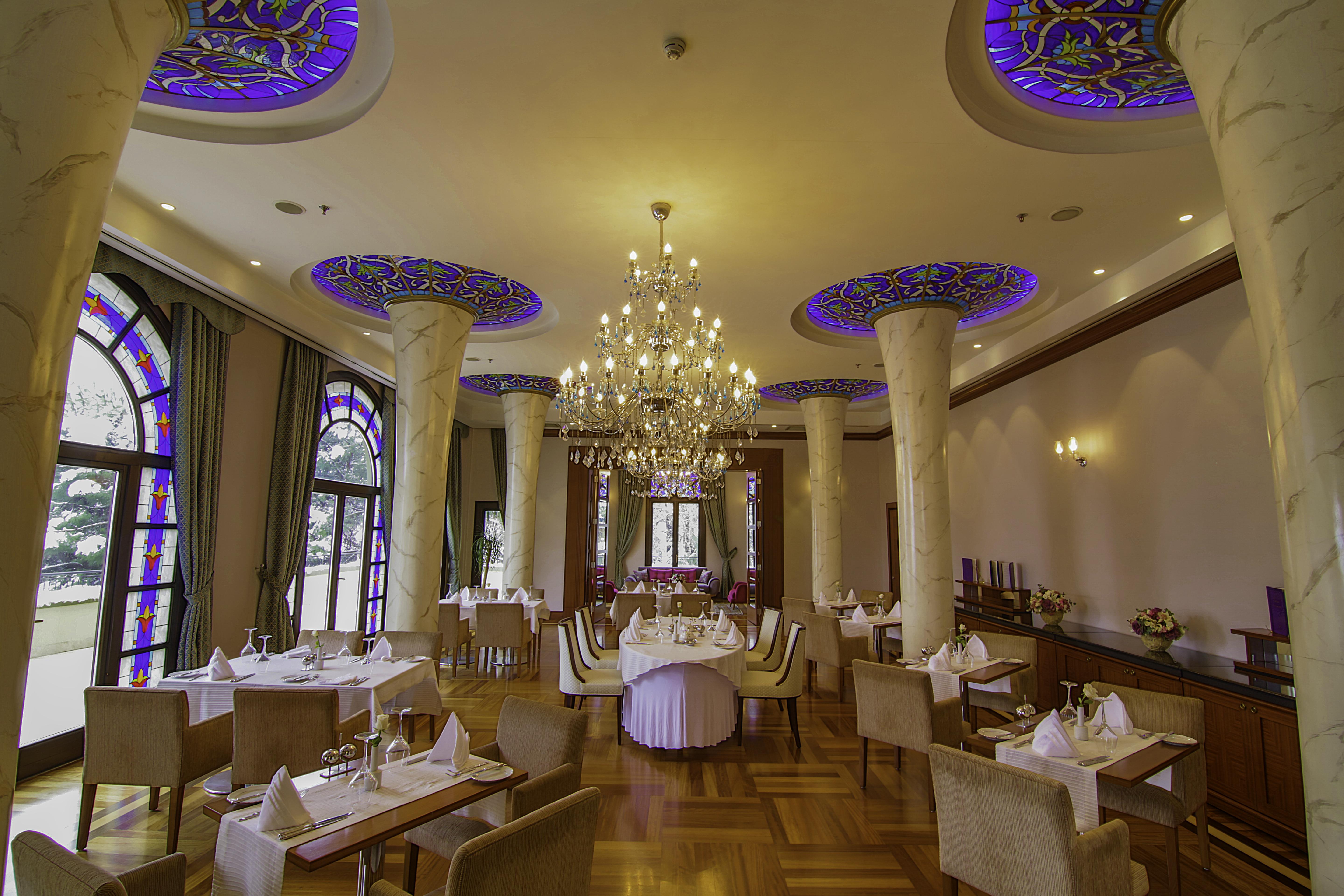 Hotel Celik Palas Convention Center & Thermal Spa Bursa Esterno foto The restaurant
